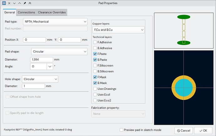 kicad-stencil-alignment-pin