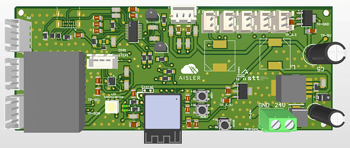 End Effector board-top view