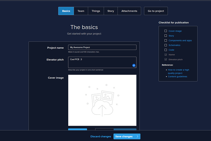 project setup hackster.io