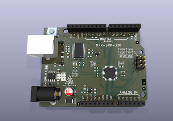 Rendering of the PCB