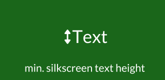 min. silkscreen text height